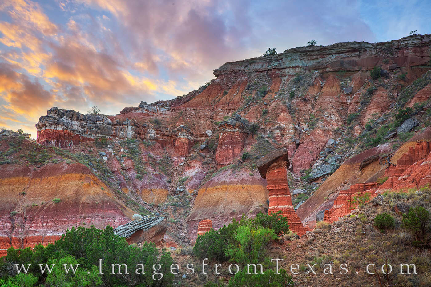 Hiking Palo Duro Canyon at Sunset 928-1 | Palo Duro Canyon | Rob ...