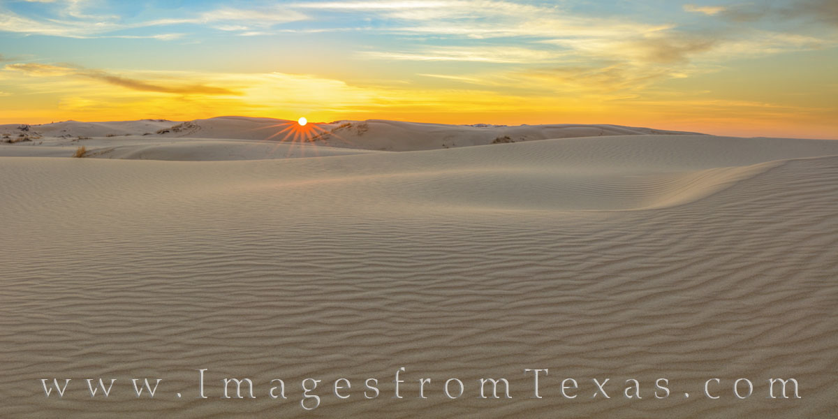 Sand Dunes Sunrise Panorama 1 | Monahans Sandhills State Park | Rob ...